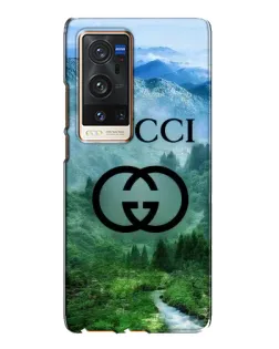 Чехол для Vivo X60 Pro Plus с картинкой «Gucci — горный пейзаж»