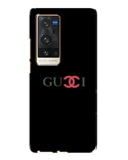 Чехол для Vivo X60 Pro Plus с картинкой «Gucci — красный градиент»