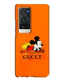 Чохол для Vivo X60 Pro Plus з картинкою «Міккі Маус Gucci — помаранч»