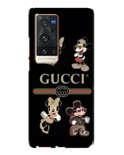 Чохол для Vivo X60 Pro Plus з картинкою «Gucci — герої Disney та монограма»