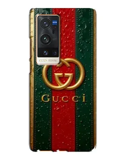 Чохол для Vivo X60 Pro Plus з картинкою «Gucci — фірмова смуга та золото»