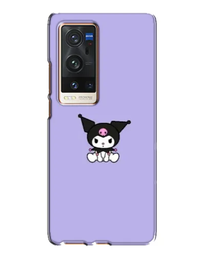 Чохол для Vivo X60 Pro Plus з картинкою «Kuromi — фіолетовий мінімалізм»