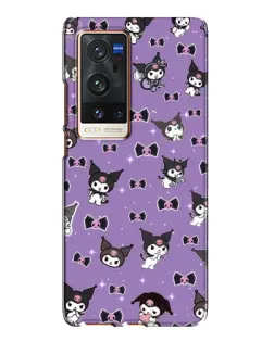 Чохол для Vivo X60 Pro Plus з картинкою «Kuromi — патерн» Чохол для Vivo X60 Pro Plus з картинкою «Kuromi — патерн»