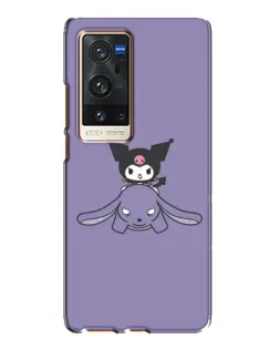 Чохол для Vivo X60 Pro Plus з картинкою «Kuromi на ліловому фоні» Чохол для Vivo X60 Pro Plus з картинкою «Kuromi на ліловому фоні»