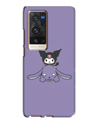 Чохол для Vivo X60 Pro Plus з картинкою «Kuromi на ліловому фоні»