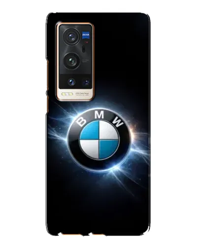 Чехол для Vivo X60 Pro Plus с картинкой «BMW — неоновое сияние»
