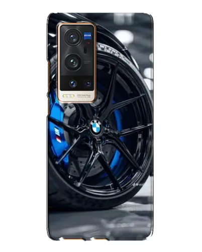 Чехол для Vivo X60 Pro Plus с картинкой «Колесо BMW вблизи»