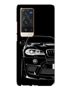 Чехол для Vivo X60 Pro Plus с картинкой «Темный силуэт BMW»
