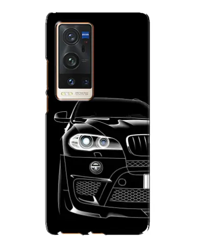 Чехол для Vivo X60 Pro Plus с картинкой «Темный силуэт BMW»
