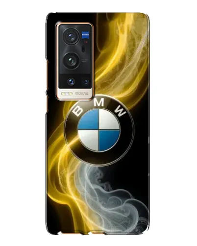 Чехол для Vivo X60 Pro Plus с картинкой «Золотистый дым BMW»