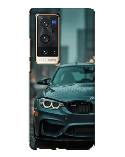 Чехол для Vivo X60 Pro Plus с картинкой «BMW в огнях города»