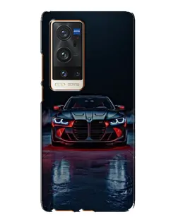 Чехол для Vivo X60 Pro Plus с картинкой «BMW на мокрой дороге»