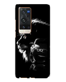Чехол для Vivo X60 Pro Plus с картинкой «BMW и лев»