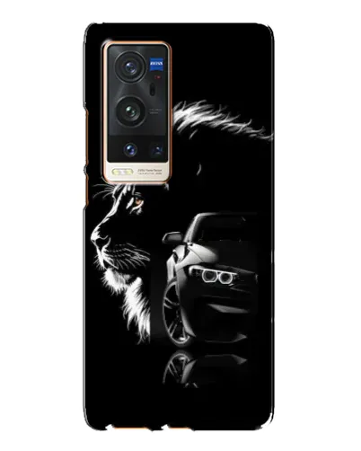 Чехол для Vivo X60 Pro Plus с картинкой «BMW и лев»