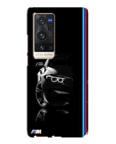 Чехол для Vivo X60 Pro Plus с картинкой «Силуэт BMW в темноте»