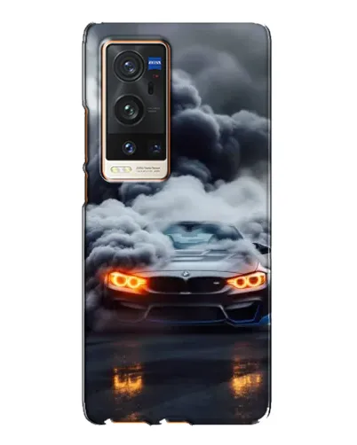 Чехол для Vivo X60 Pro Plus с картинкой «BMW в дыму»