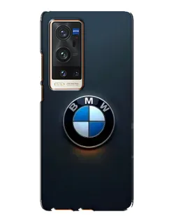Чехол для Vivo X60 Pro Plus с картинкой «Логотип BMW — минимализм»