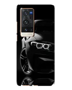 Чохол для Vivo X60 Pro Plus з картинкою «Чорна BMW — профіль»