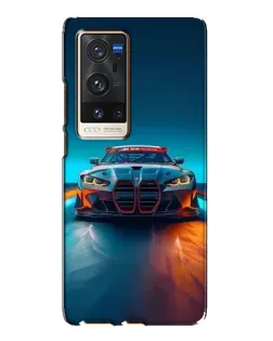 Чохол для Vivo X60 Pro Plus з картинкою «BMW — вогні неону»