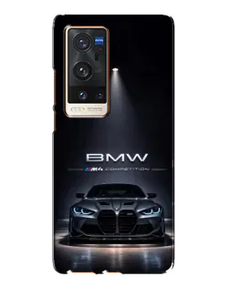 Чохол для Vivo X60 Pro Plus з картинкою «BMW крізь нічне місто»