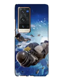 Чохол для Vivo X60 Pro Plus з картинкою «Десант PUBG — стрибок»
