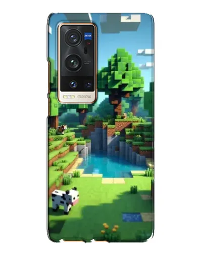 Чехол для Vivo X60 Pro Plus с картинкой «Minecraft летний день»