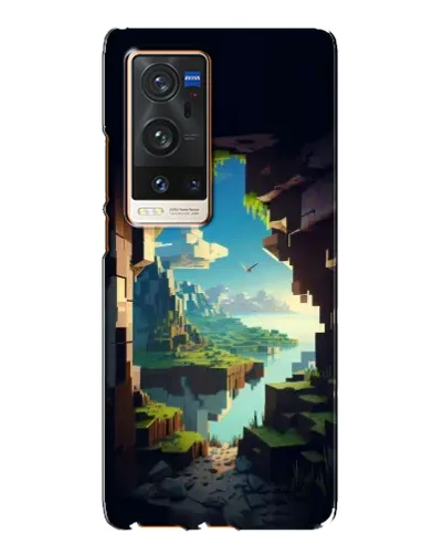 Чехол для Vivo X60 Pro Plus с картинкой «Вид из пещеры»
