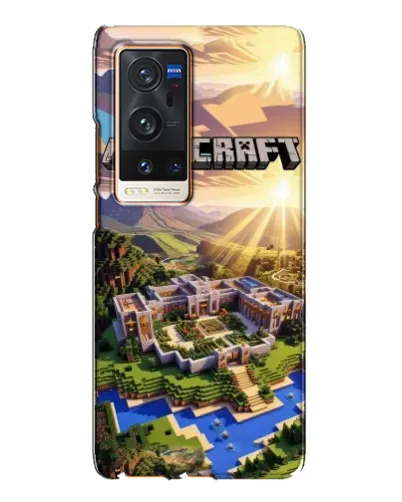 Чехол для Vivo X60 Pro Plus с картинкой «Minecraft панорама»