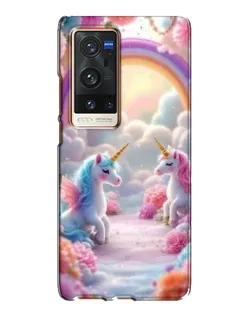 Чехол для Vivo X60 Pro Plus с картинкой «Радуга и единороги» Чехол для Vivo X60 Pro Plus с картинкой «Радуга и единороги»