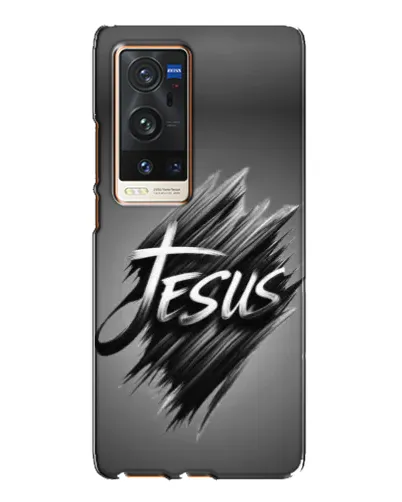 Чехол для Vivo X60 Pro Plus с картинкой «Надпись Jesus Graffiti»