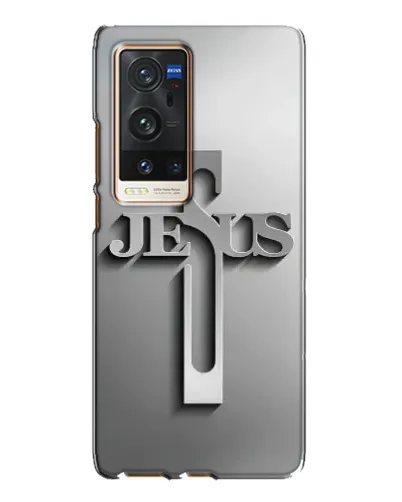 Чохол для Vivo X60 Pro Plus з картинкою «Металевий хрест Jesus» Чохол для Vivo X60 Pro Plus з картинкою «Металевий хрест Jesus»
