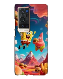Чехол для Vivo X60 Pro Plus с картинкой «Космический фастфуд»
