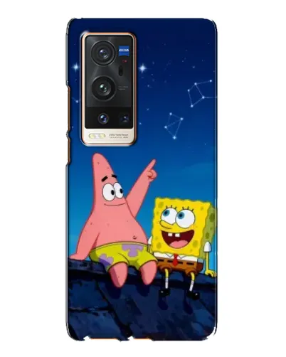 Чехол для Vivo X60 Pro Plus с картинкой «Губка Боб и Патрик ночью» Чехол для Vivo X60 Pro Plus с картинкой «Губка Боб и Патрик ночью»