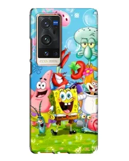 Чохол для Vivo X60 Pro Plus з картинкою «Губка Боб та друзі»
