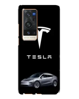 Чохол для Vivo X60 Pro Plus з картинкою «Tesla Model Y»
