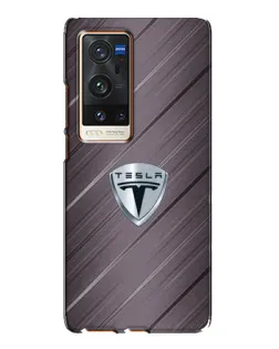 Чохол для Vivo X60 Pro Plus з картинкою «Металева текстура Tesla»