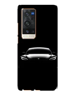 Чохол для Vivo X60 Pro Plus з картинкою «Фари Tesla Night»