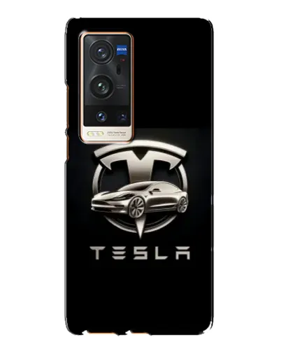 Чохол для Vivo X60 Pro Plus з картинкою «Tesla — срібне авто» Чохол для Vivo X60 Pro Plus з картинкою «Tesla — срібне авто»
