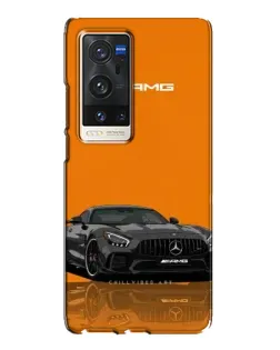 Чехол для Vivo X60 Pro Plus с картинкой «Оранжевый Mercedes AMG»