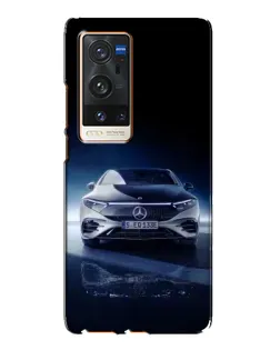 Чехол для Vivo X60 Pro Plus с картинкой «Ночной Mercedes EQ»