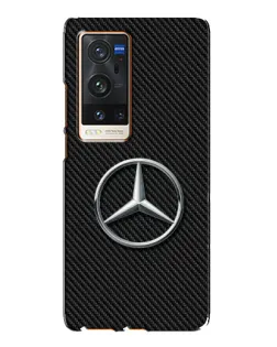 Чохол для Vivo X60 Pro Plus з картинкою «Карбоновий Mercedes стиль»