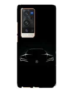 Чохол для Vivo X60 Pro Plus з картинкою «Mercedes — силует авто»