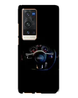 Чохол для Vivo X60 Pro Plus з картинкою «Салон Audi — кермо»
