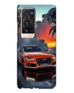 Чохол для Vivo X60 Pro Plus з картинкою «Audi — захід сонця»