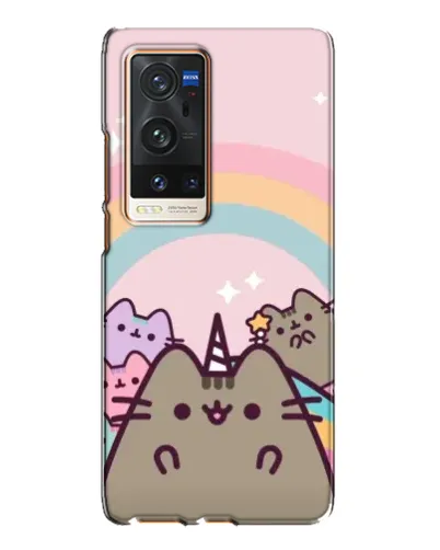 Чехол для Vivo X60 Pro Plus с картинкой «Единорог Pusheen»