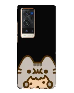 Чехол для Vivo X60 Pro Plus с картинкой «Пушин на черном»