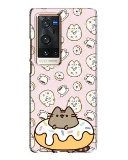 Чехол для Vivo X60 Pro Plus с картинкой «Пушин на пончике»
