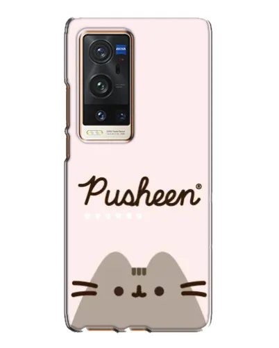 Чехол для Vivo X60 Pro Plus с картинкой «Pusheen логотип»