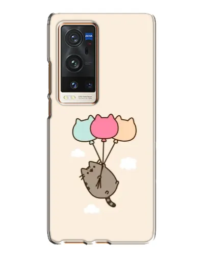 Чехол для Vivo X60 Pro Plus с картинкой «Пушин на шариках»