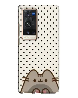 Чехол для Vivo X60 Pro Plus с картинкой «Пушин в горошек»